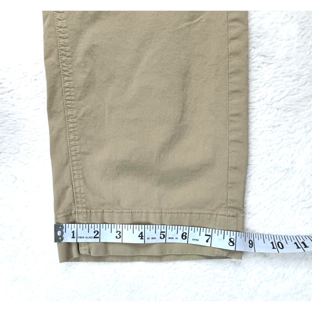 Everlane Khaki Chino Pants Womens 14 Straight Leg Cropped Cotton Stretch EUC - Picture 12 of 12